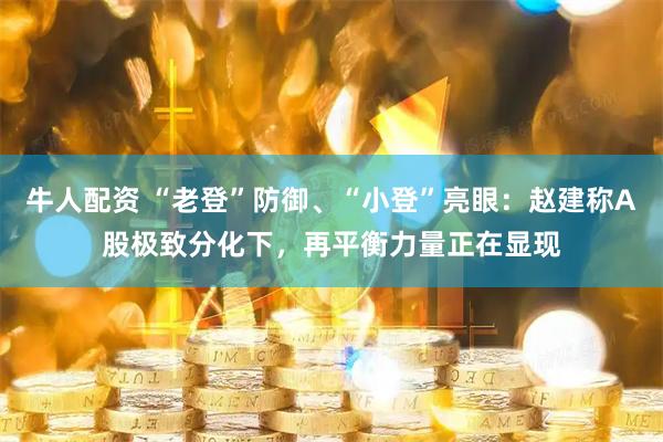牛人配资 “老登”防御、“小登”亮眼:赵建称A股极致分化下,再平衡力量正在显现
